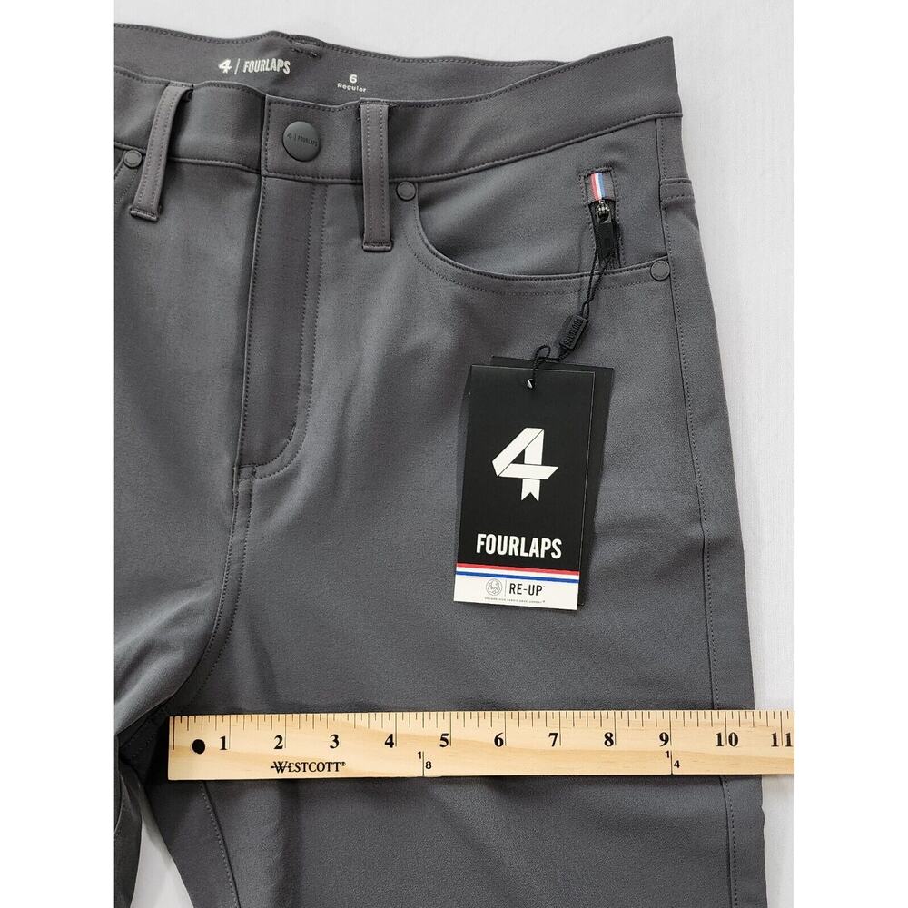 Fourlaps Pants Womens Slim Fit 6 Grey Graphite Evolve Active Water Repellent - Picture 8 of 16